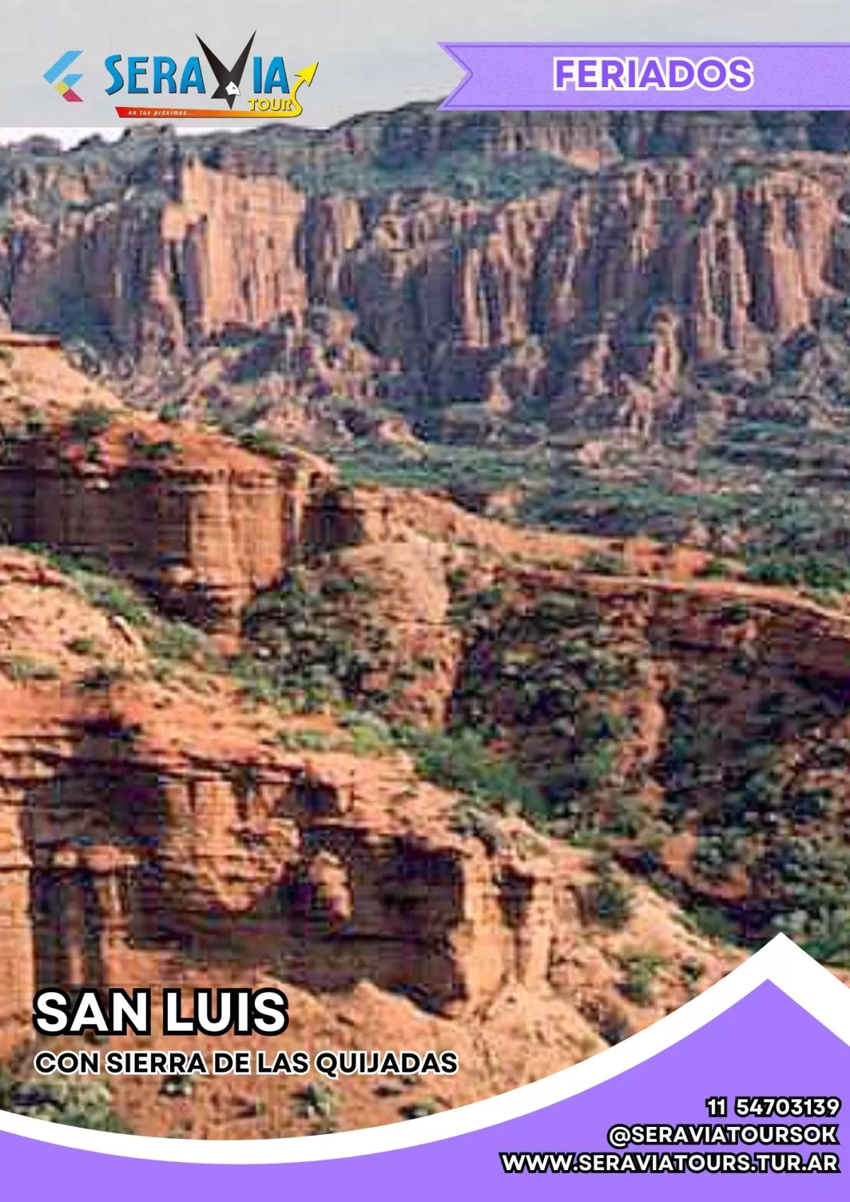Imagen del lugar para San Luis con Sierra de las Quijadas - FERIADO DE NOVIEMBRE