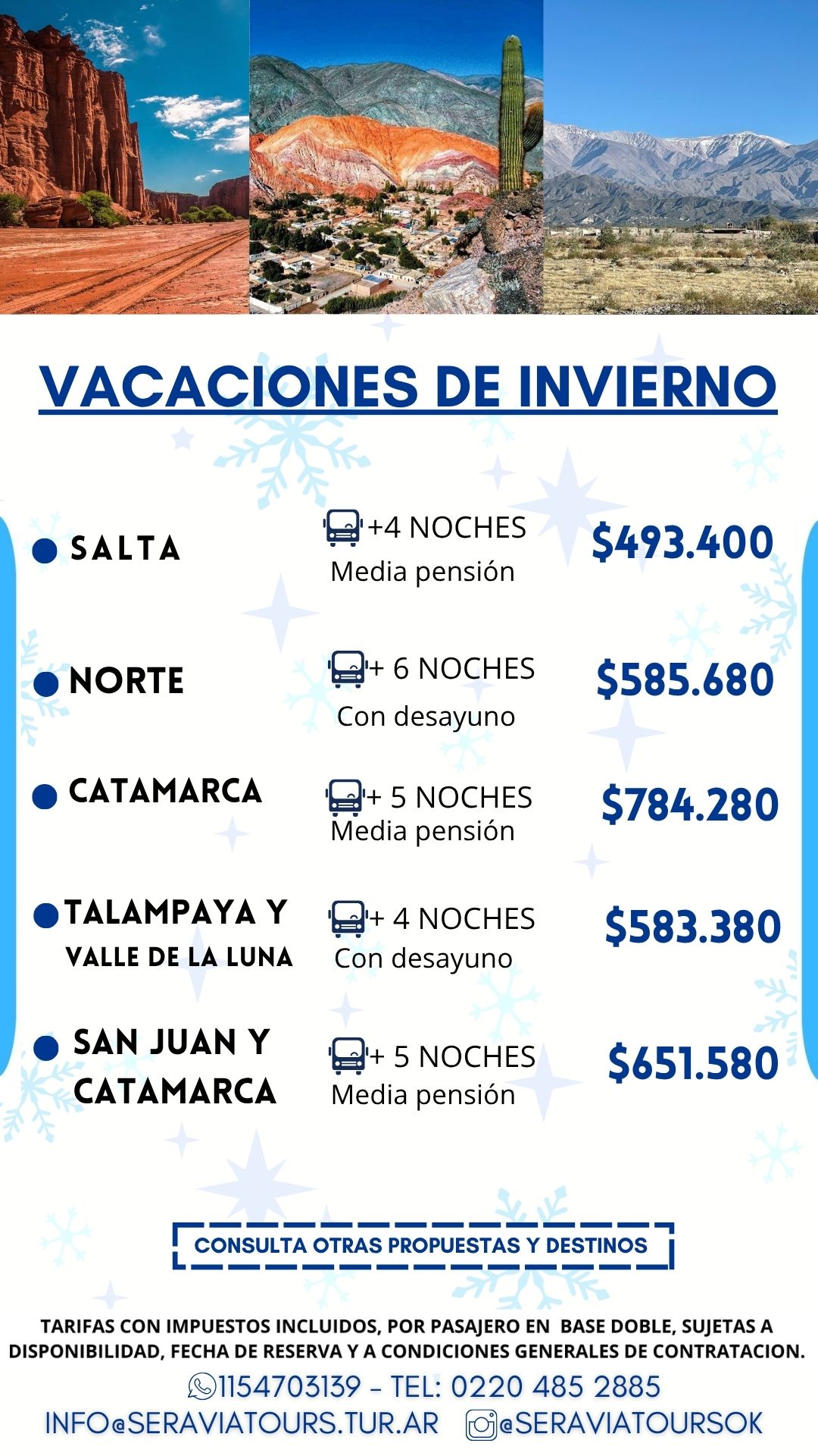 VACACIONES DE INVIERNO - Norte