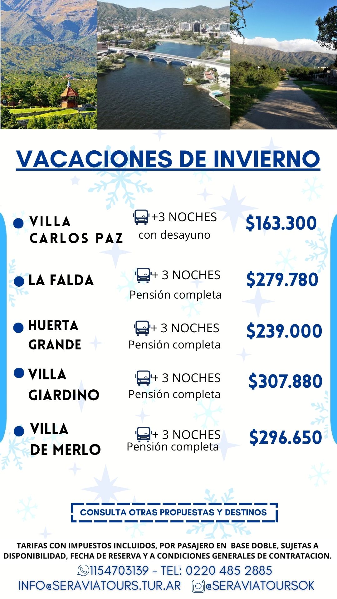 VACACIONES DE INVIERNO - SIerras